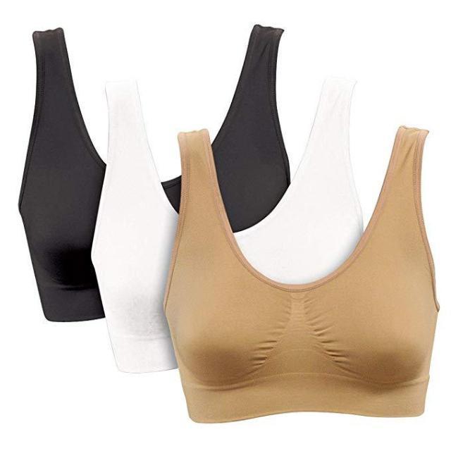 Gadgets d'Eve beauté Blanc\Noir\Beige / S TOPBRA™ : Soutien-Gorge Push-Up Sans Couture - Ensemble de 3